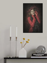 Lady in Red Poster och Canvastavla