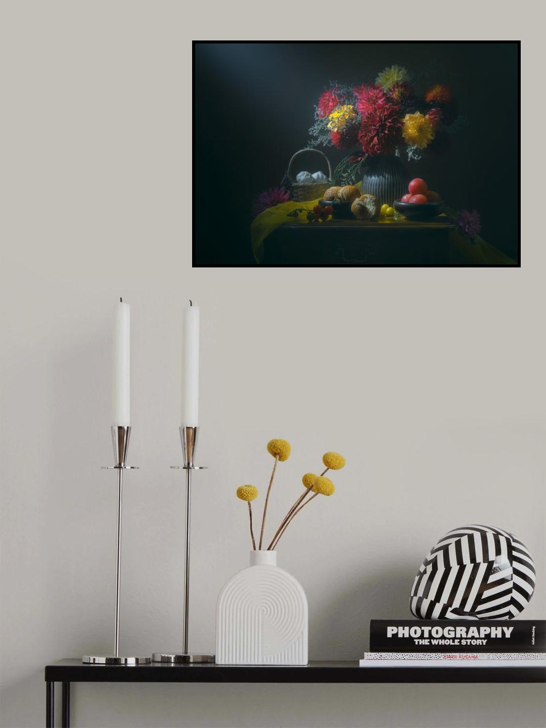Dahlia Gathering Poster och Canvastavla