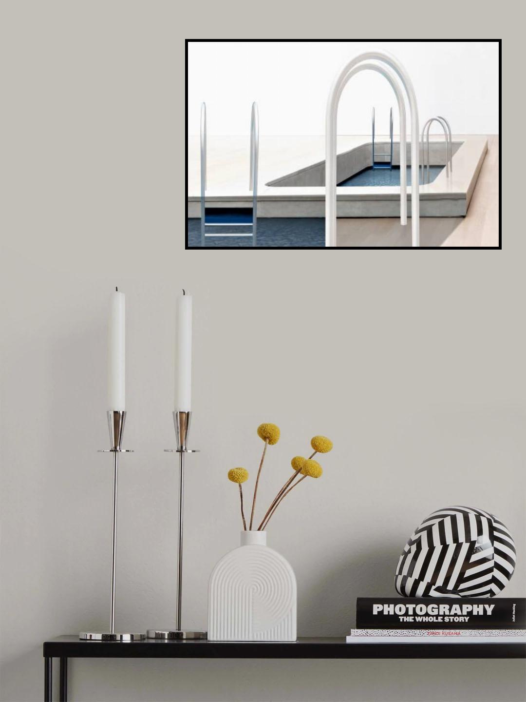 Pool Stairs Poster och Canvastavla