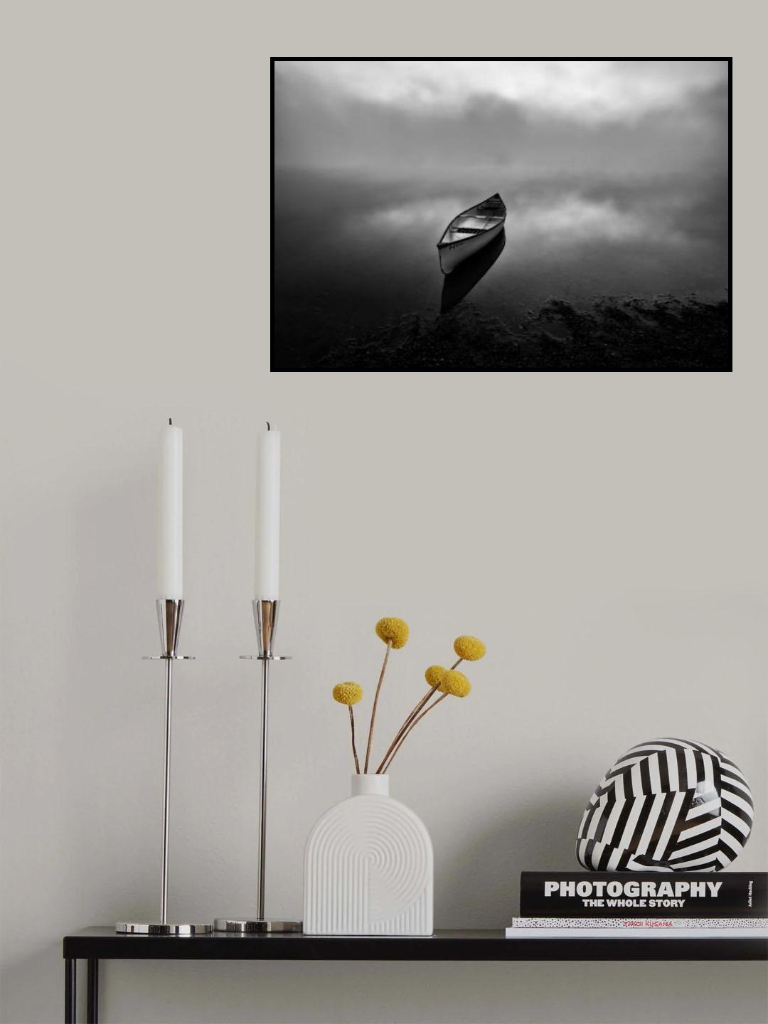 A lonely boat! Poster och Canvastavla