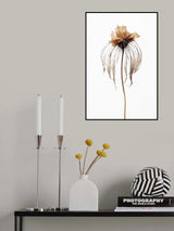 Dry Jelly Fish Flower Poster och Canvastavla