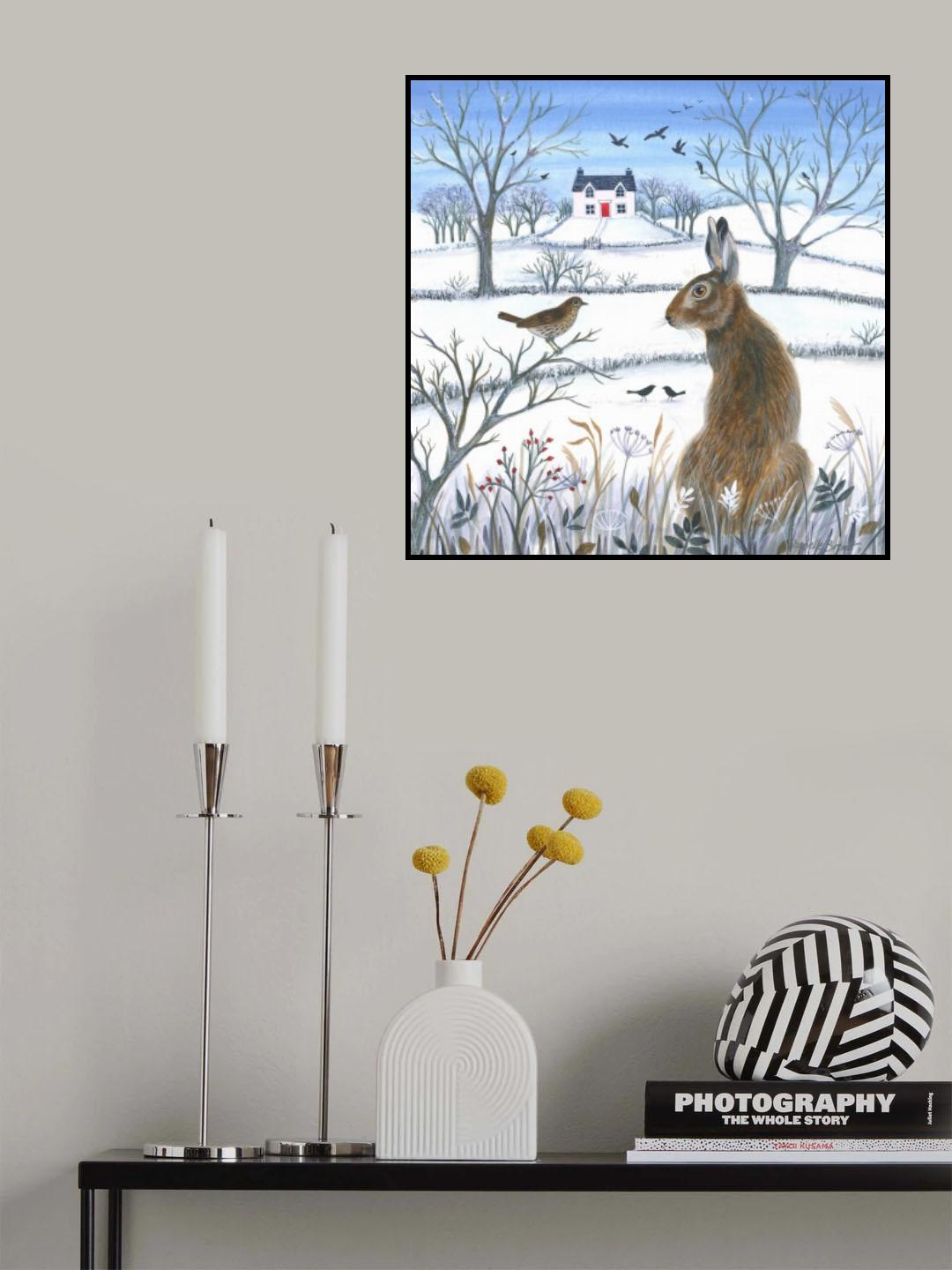 Friends on a Winter''s Day Poster och Canvastavla