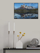 Torres Del Paine Dawn Reflection Poster och Canvastavla