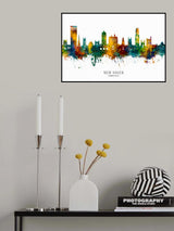 New Haven Connecticut Skyline Poster och Canvastavla
