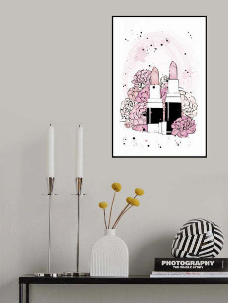 Peony Lipstick Poster och Canvastavla