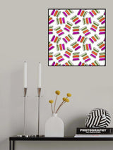 Orange Green Purple Rectangles Poster och Canvastavla