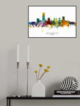 Oklahoma City Skyline Poster och Canvastavla