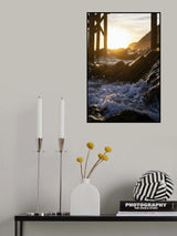 Coast at Sunset Poster och Canvastavla