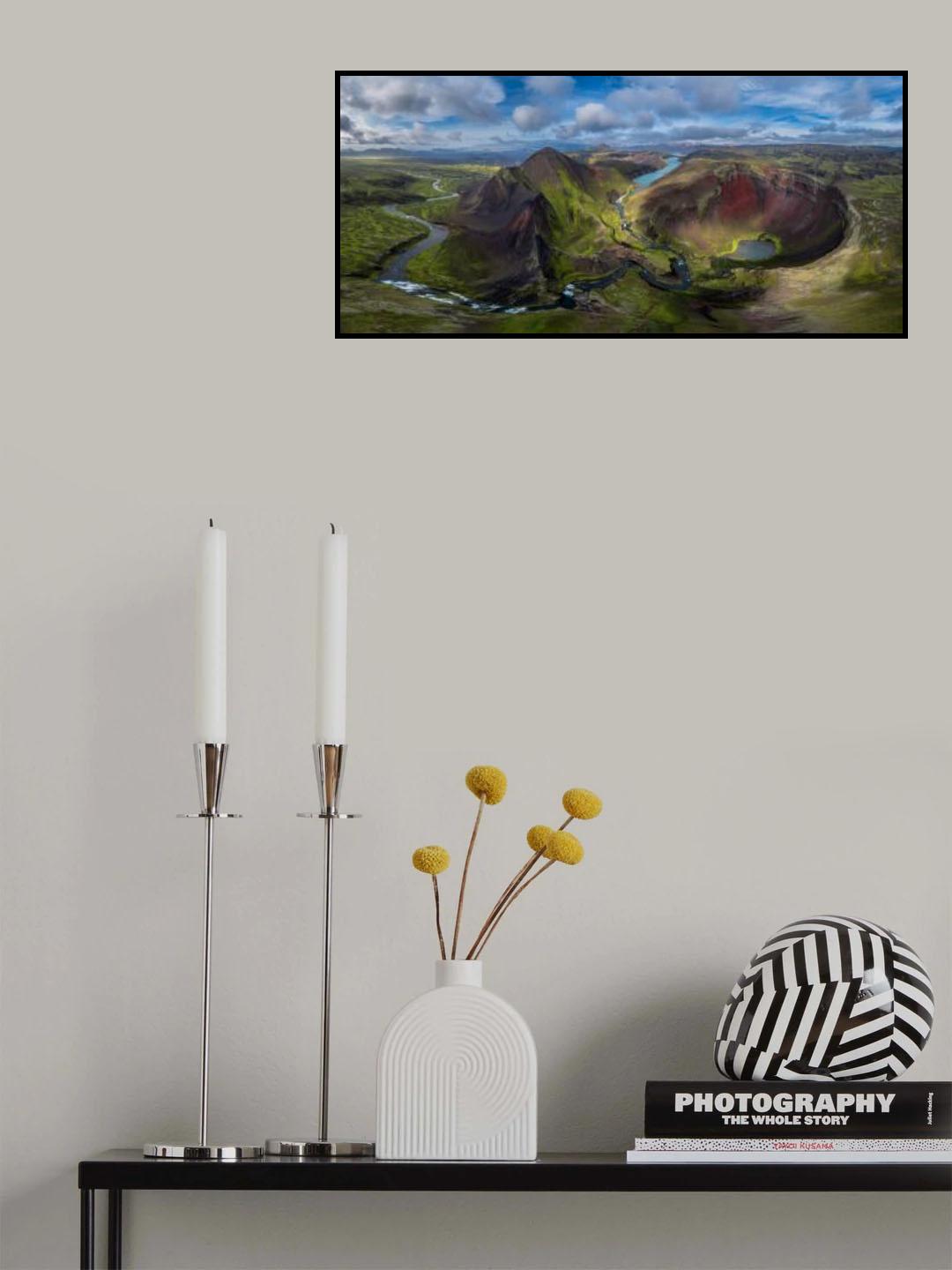 Iceland Landscape Poster och Canvastavla