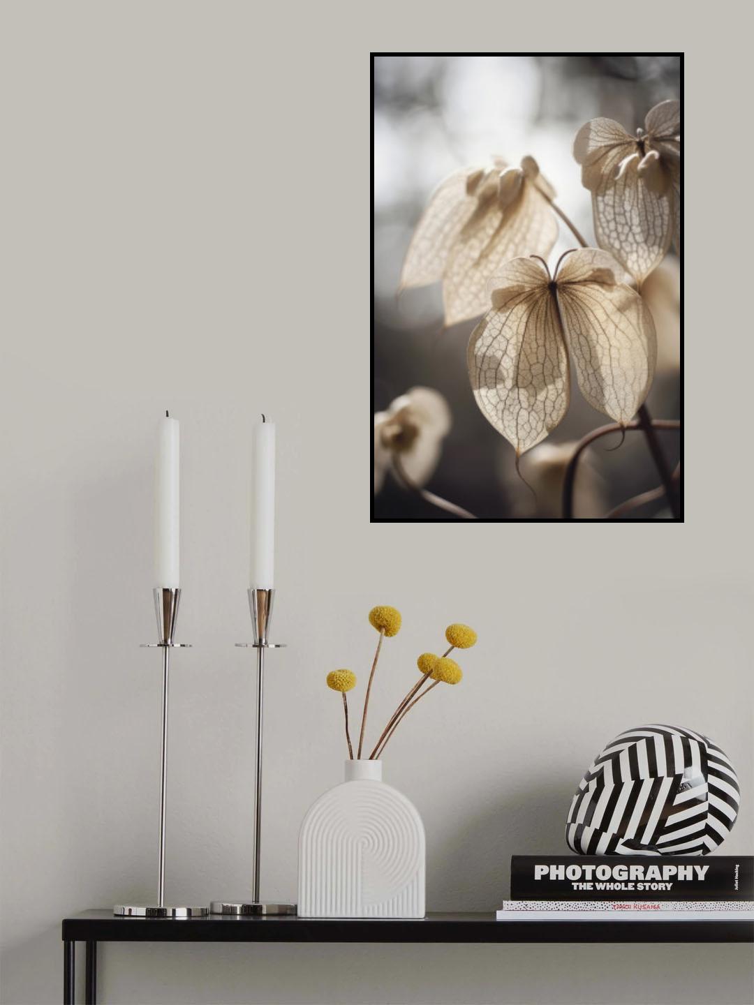Butterfly Flower Poster och Canvastavla