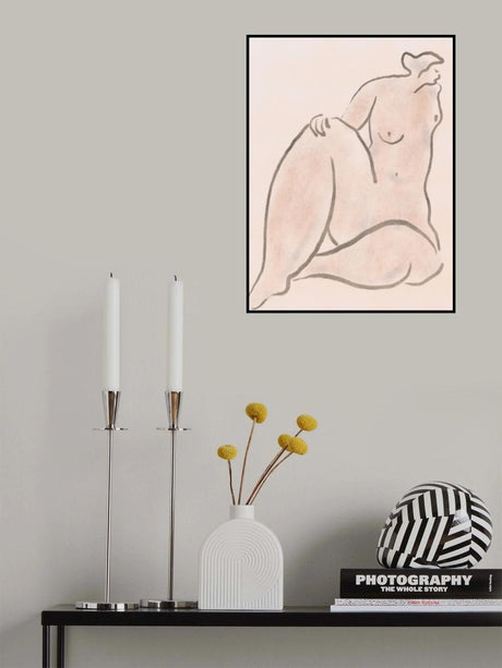 Pastel nude Poster och Canvastavla