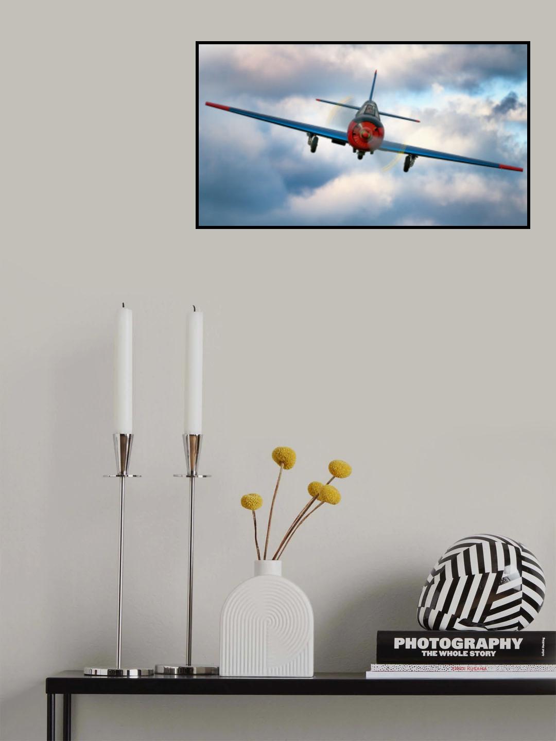 Flying in clouds Poster och Canvastavla