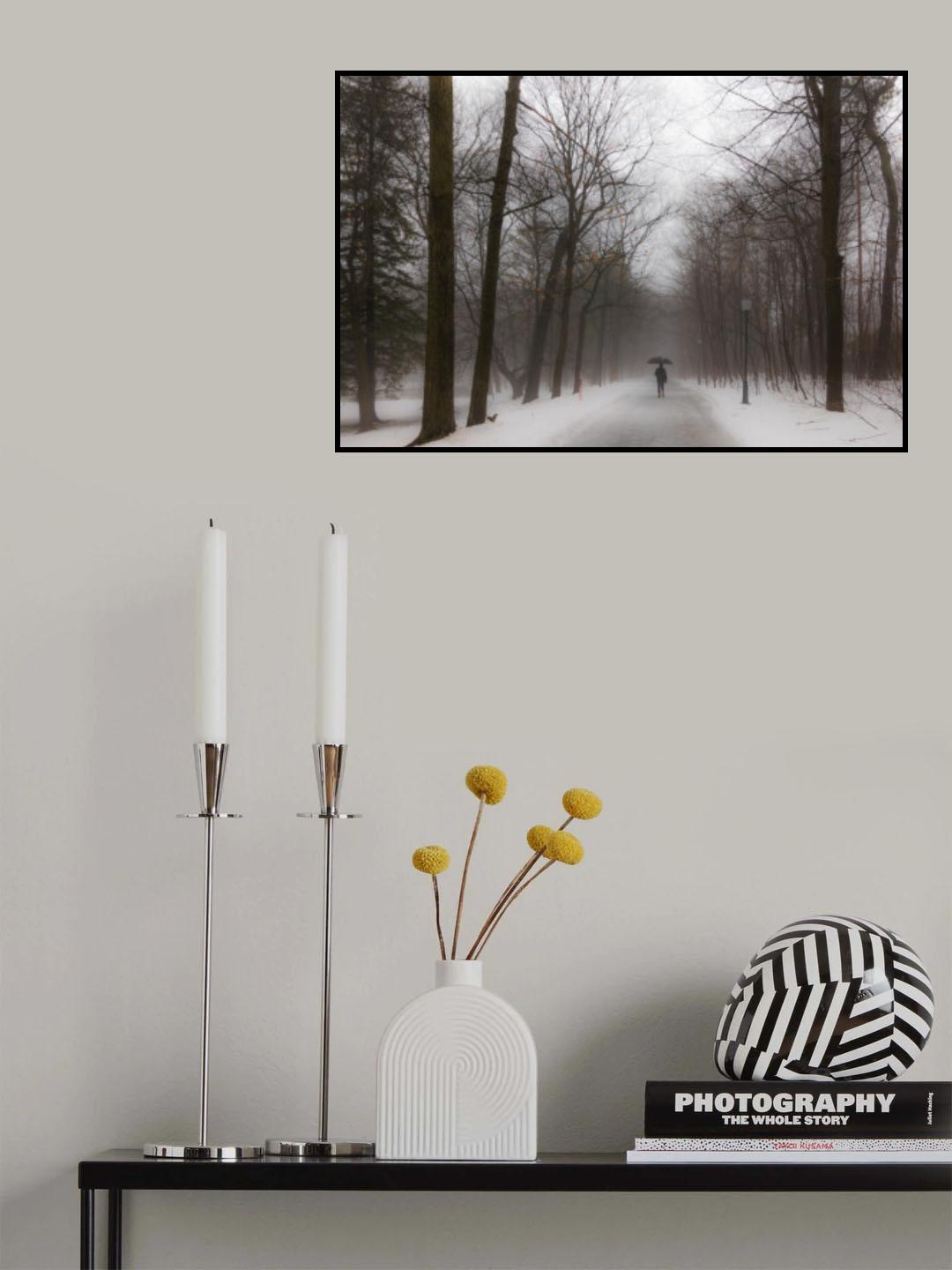 In the winter rain Poster och Canvastavla