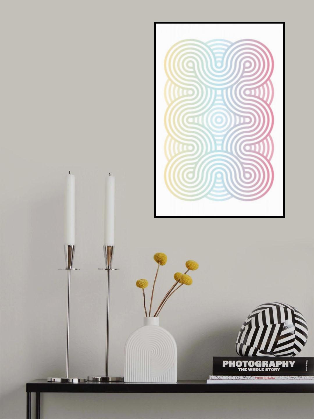 Pink Maze Poster och Canvastavla