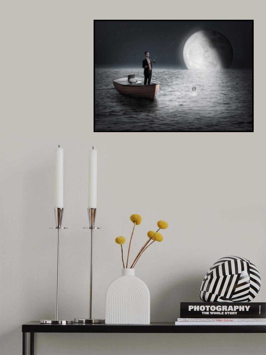 Pescador de tiempo Poster och Canvastavla