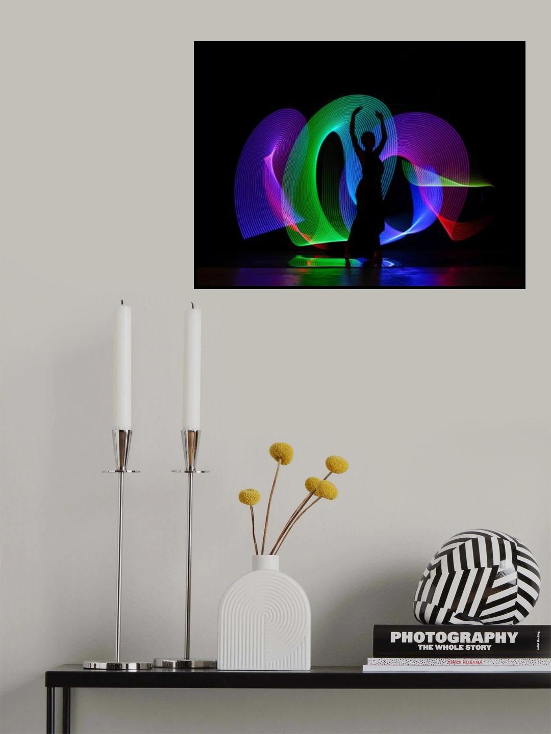 Silhouette Colourful Poster och Canvastavla