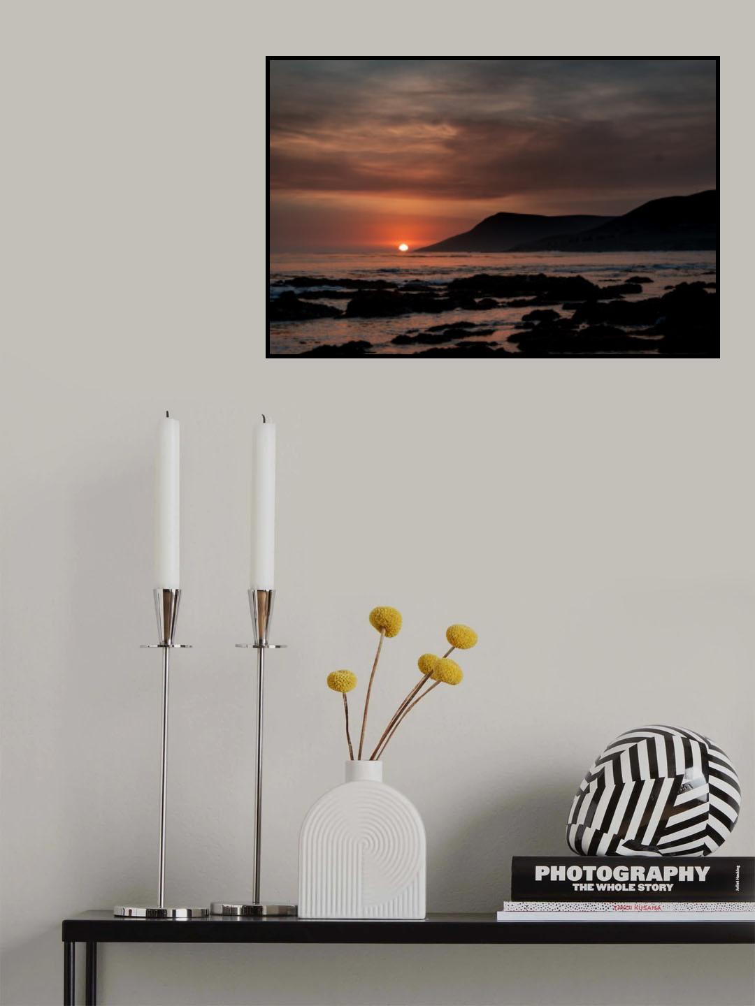 Orange Sunset Poster och Canvastavla