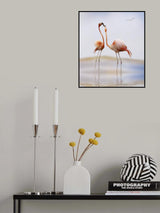 flamingo kiss Poster och Canvastavla