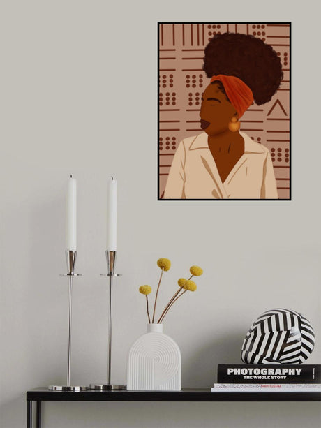 Afro puff Poster och Canvastavla