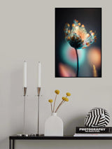 Colorful Glowing Flower Poster och Canvastavla