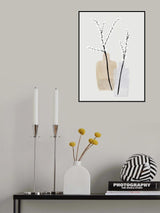 Flower branches in vases