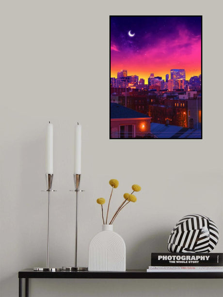Dusk In Chicago Poster och Canvastavla
