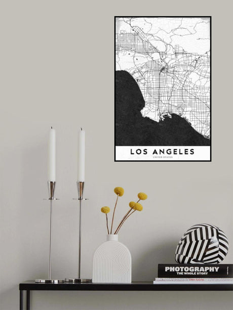 Los Angeles   La Poster och Canvastavla