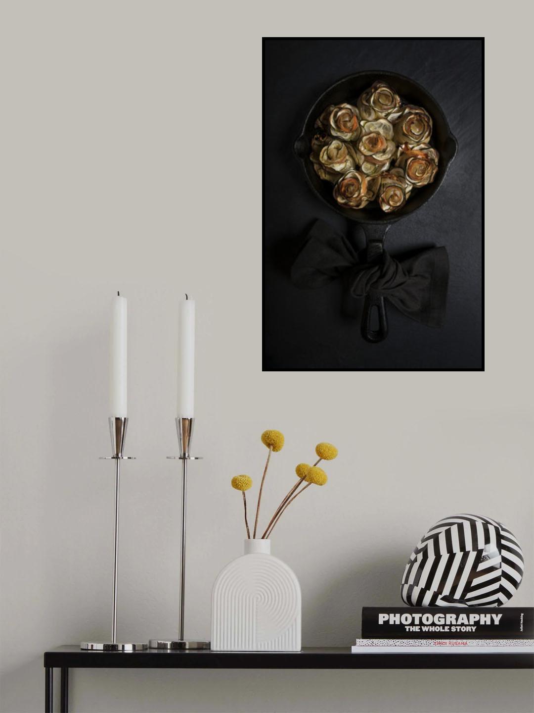 Zucchini and prosciutto roses Poster och Canvastavla
