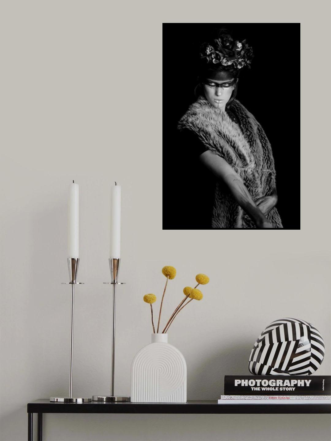 Portrait in black and white Poster och Canvastavla