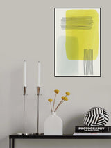 Yellow Watercolor Shapes Series #1 Poster och Canvastavla
