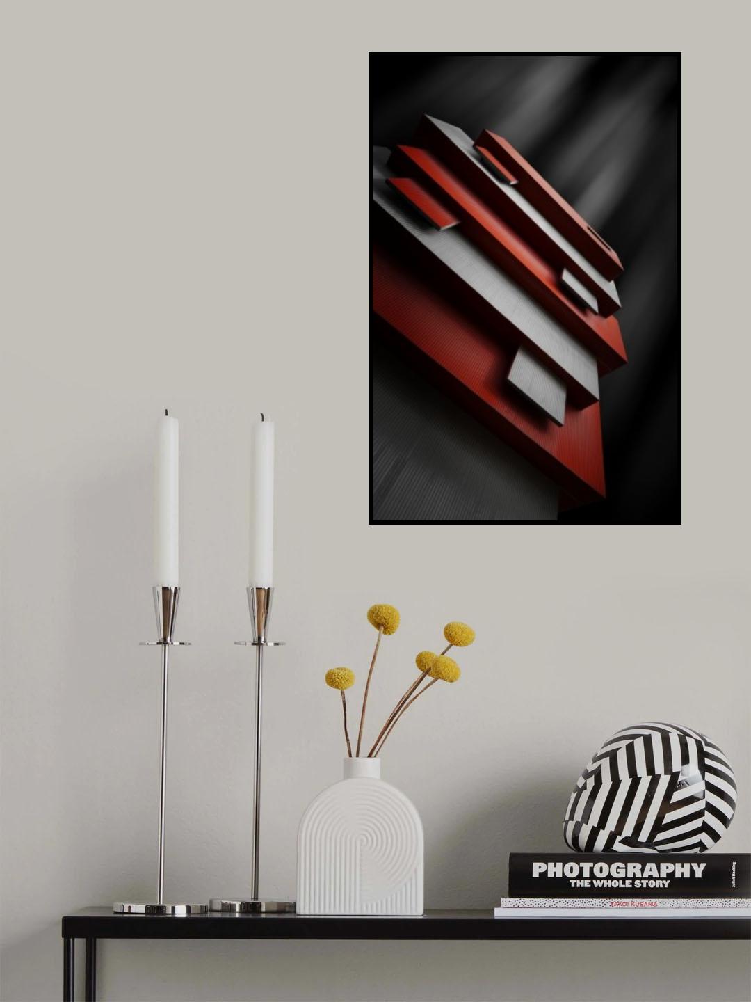 red&amp;white Poster och Canvastavla
