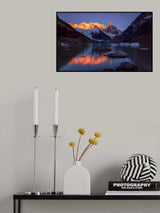 First Rays of Sun at Laguna Torre Poster och Canvastavla