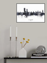 A Coruña Spain Skyline Poster och Canvastavla