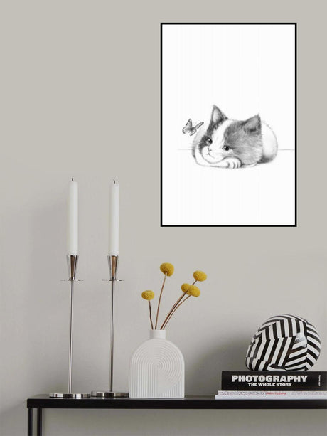 Black Cat Lock Poster och Canvastavla