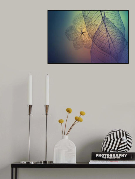 Patchwork of Flowers and Leafs Poster och Canvastavla