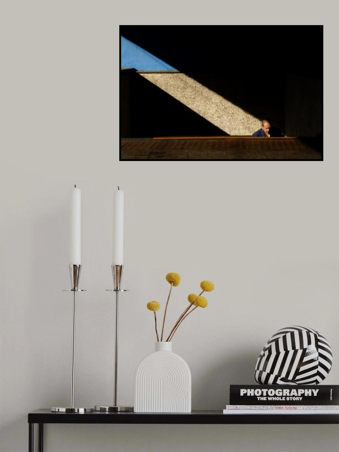 Man at the end of the light Poster och Canvastavla