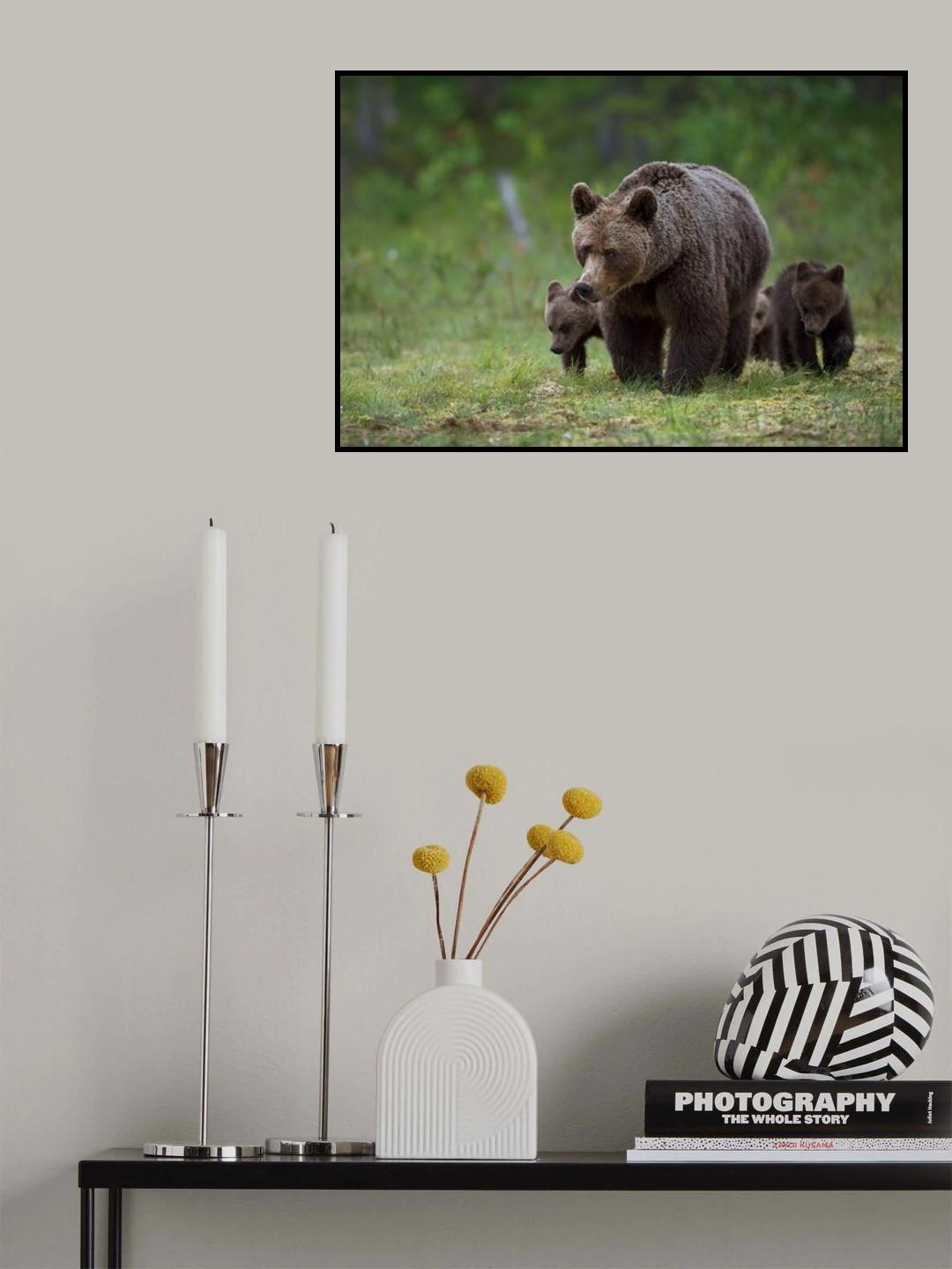 Mother &amp; cubs Poster och Canvastavla