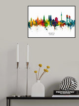 Munich Germany Skyline Poster och Canvastavla