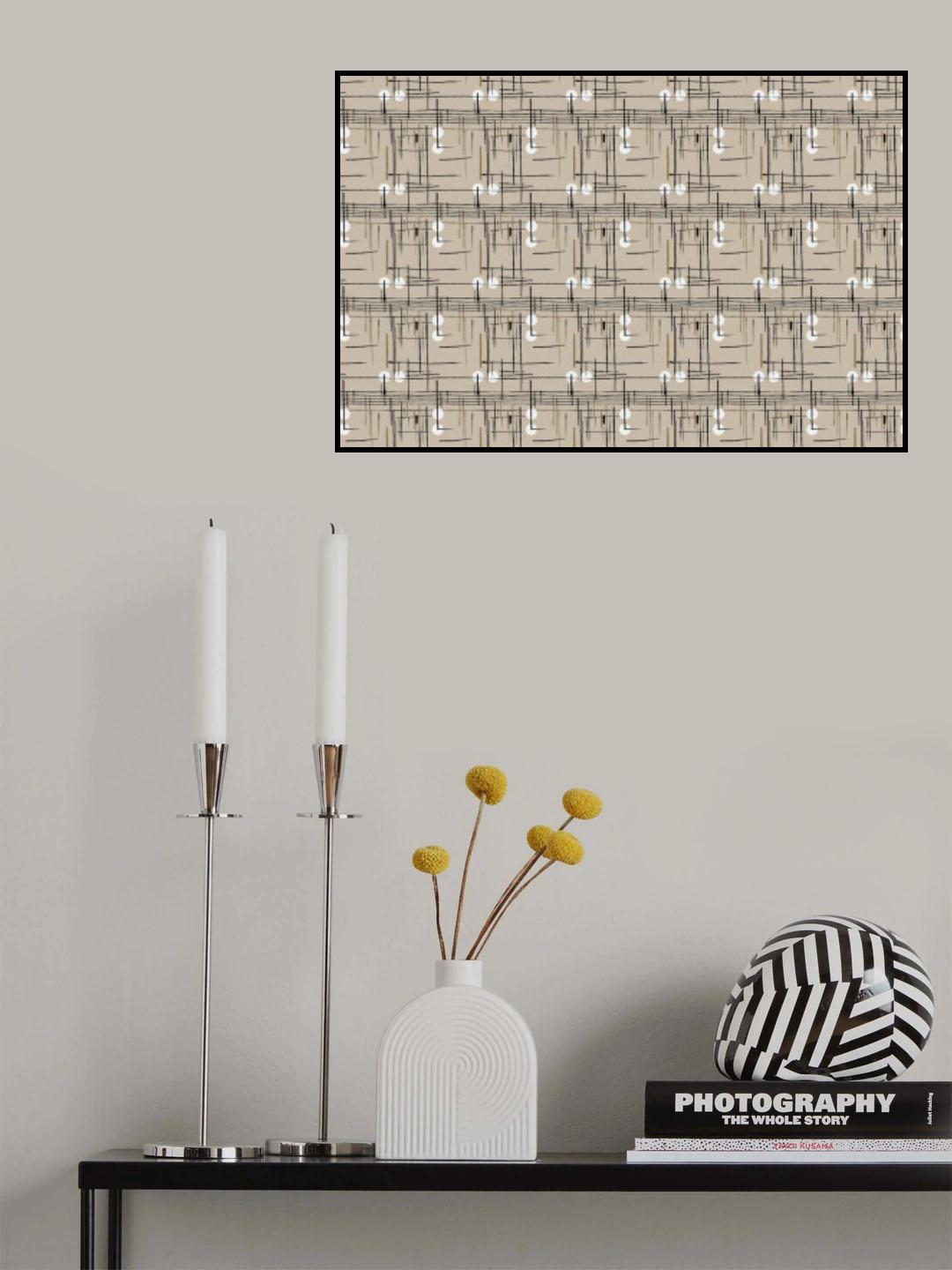 White Dots Pattern Poster och Canvastavla