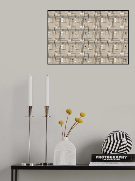 White Dots Pattern Poster och Canvastavla