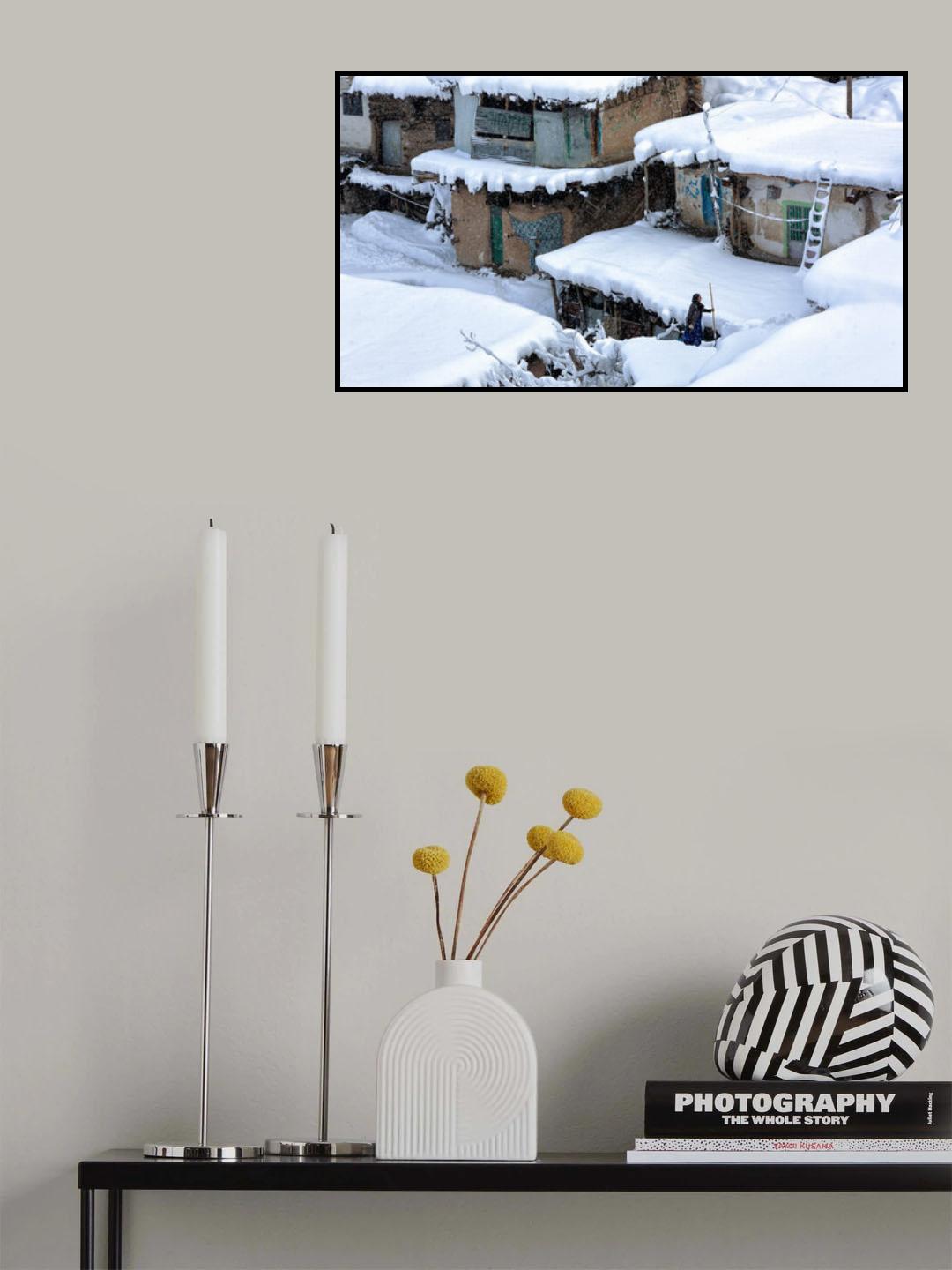 Snow ladder Poster och Canvastavla