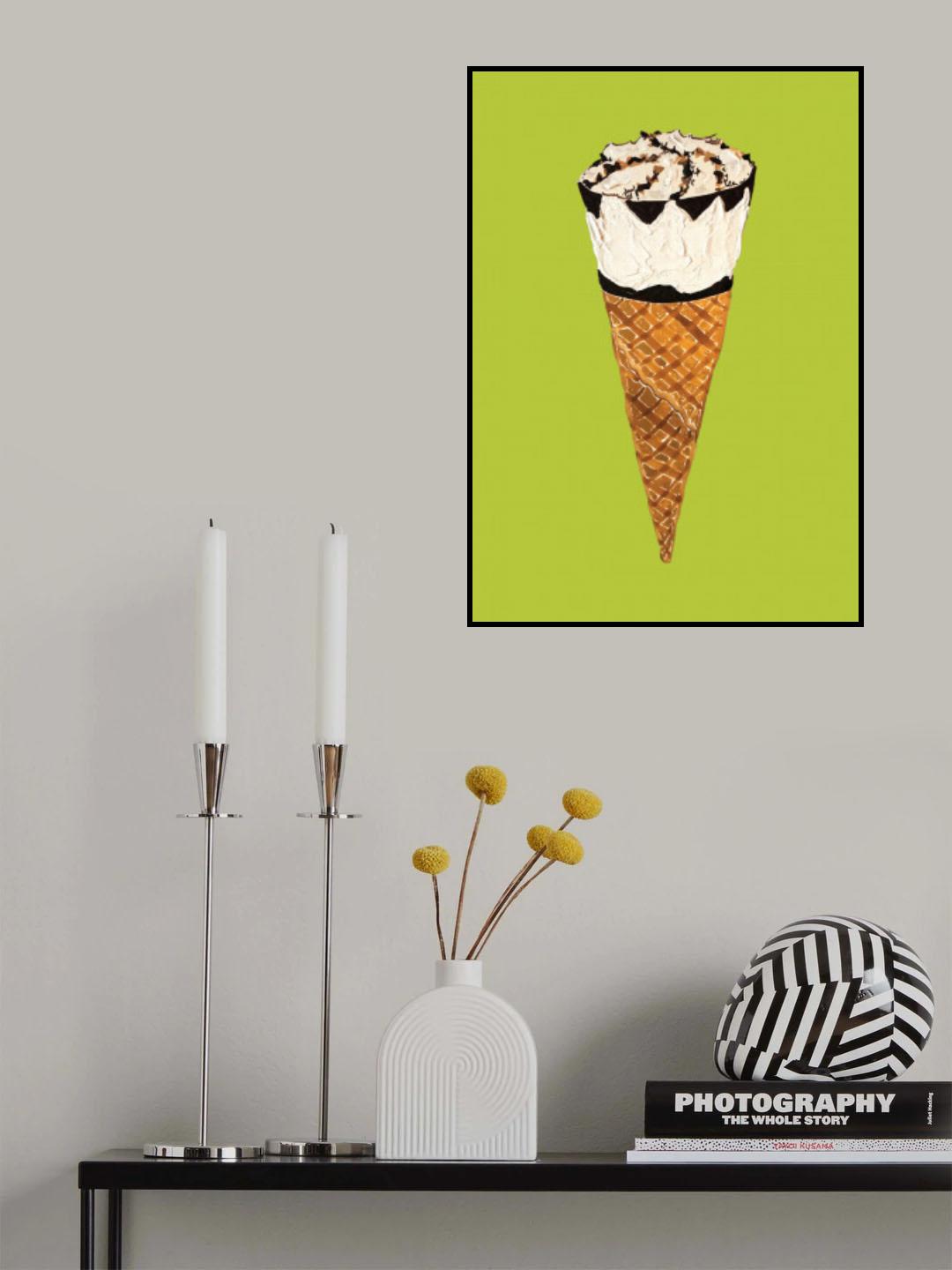Cornetto On Pistachio Poster och Canvastavla