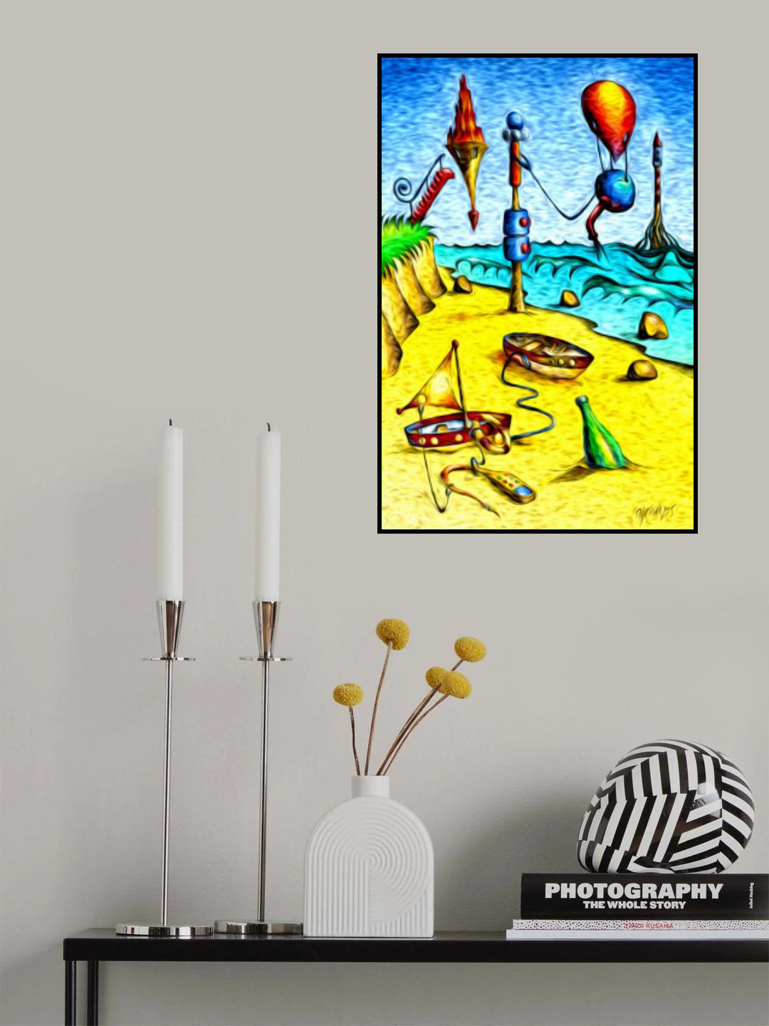 Surreal fable - on the beach Poster och Canvastavla