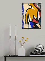 Summer Nude Bold Abstract Poster och Canvastavla