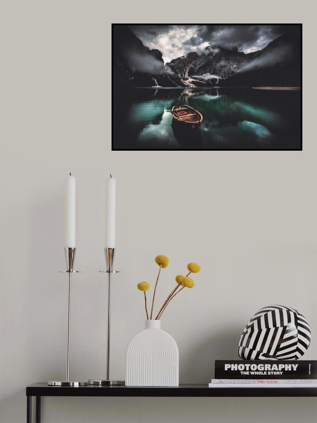 The dark side of Braies Poster och Canvastavla