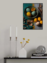Yellow And Blue Eggs Poster och Canvastavla