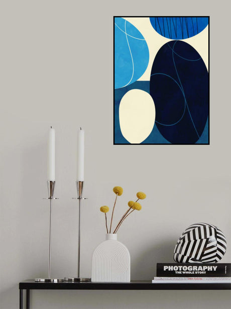 Shapes Play3 3blue Poster och Canvastavla