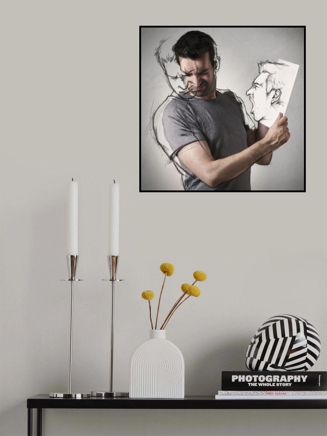 Angry Sketch Poster och Canvastavla