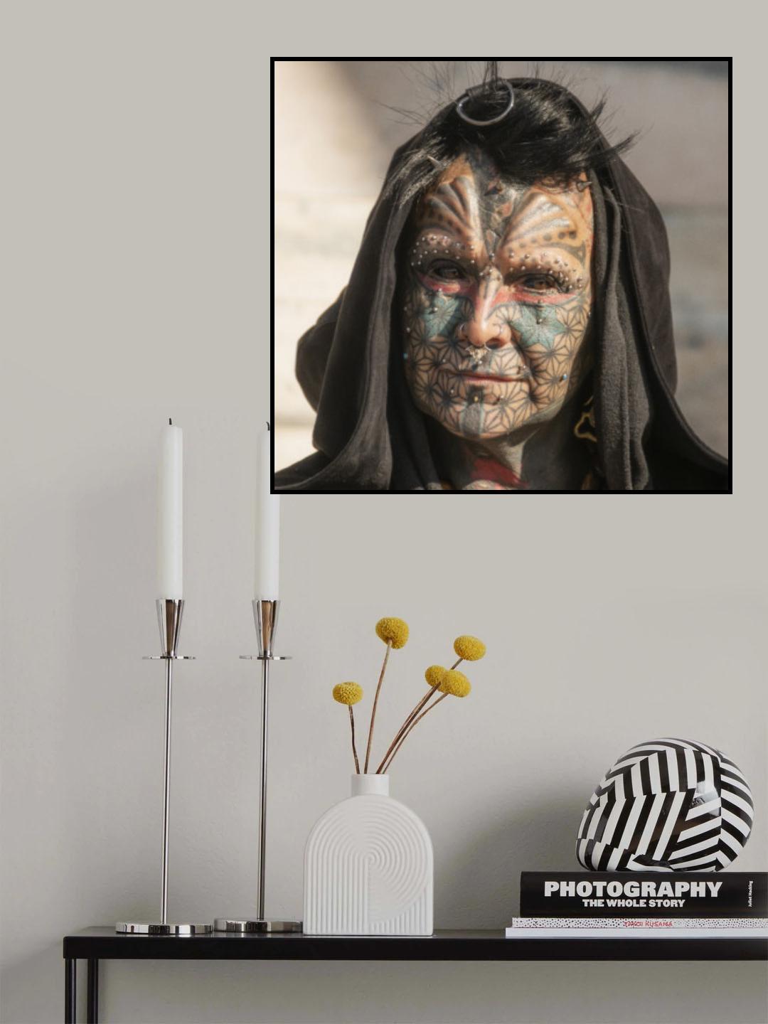 Colored portrait Poster och Canvastavla