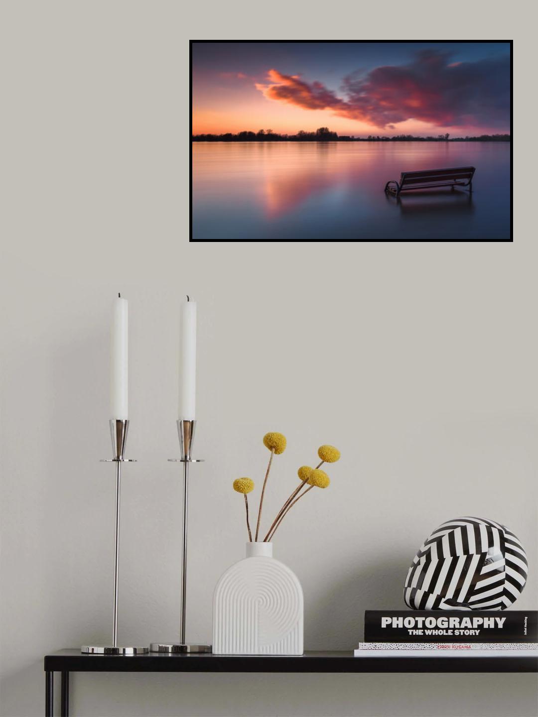 Samotna o zachodzie Poster och Canvastavla